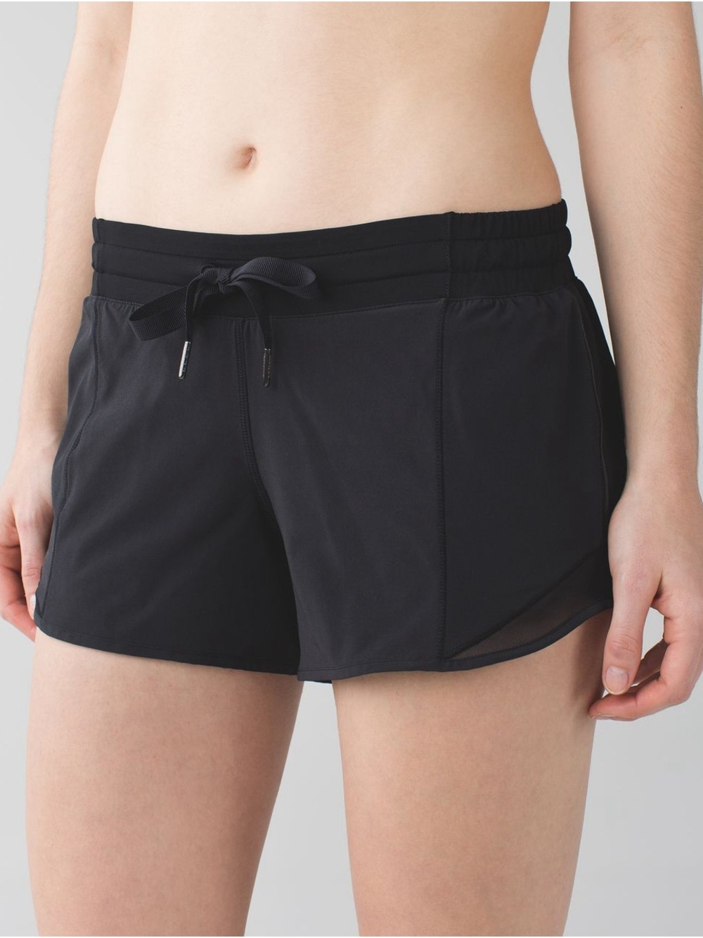 lululemon athletica Hotty Hot Short Black Women's Athletic Drawstring Size 6